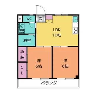 塩田ハイツ A【3階】の間取り