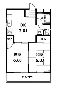 金上ハイツ【2階】の間取り