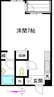 小杉第二山協ビル【6階】の間取り