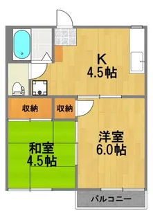 東京都昭島市松原町4【アパート】の間取り