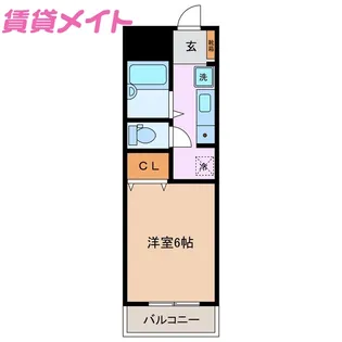 ウッズフェアリー【2階】の間取り