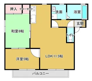 宮城県大崎市古川福沼3【アパート】の間取り