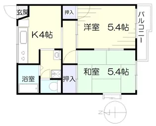 パークアベニュー長命ケ丘【1階】の間取り