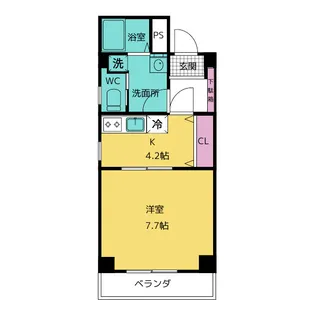 白壁レジデンス【2階】の間取り