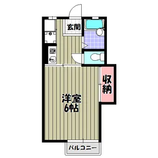 アミティハイム【1階】の間取り