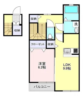 ドミール三輪台【2階】の間取り