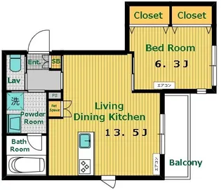 corail blanc【3階】の間取り