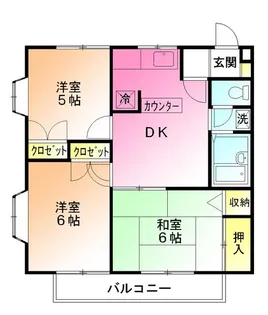 3DKの間取り画像