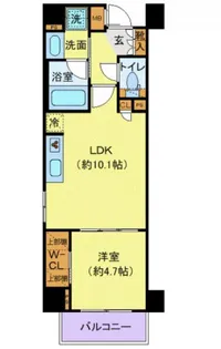 プレール・ドゥーク大島【4階】の間取り