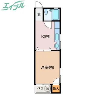 第2サンソンハイツ【2階】の間取り