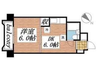 チサンマンション第2仙台【10階】の間取り