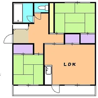コーポ岳美A棟【2階】の間取り