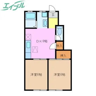 フェロータウン E棟【1階】の間取り