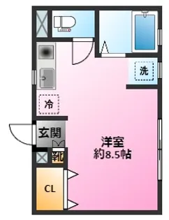 アップルホーム元住吉【1階】の間取り