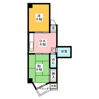 ブランシュ東海通【4階】の間取り