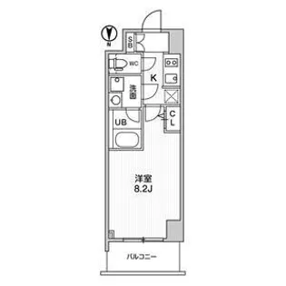 Fortuney大手前【13階】の間取り