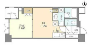 シティハウス東京新橋【2階】の間取り