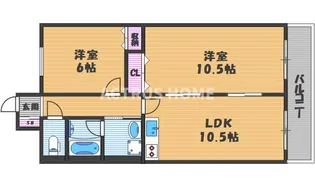大阪府大阪市阿倍野区松崎町3【マンション】の間取り