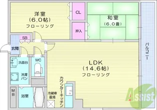 MSKコート2【4階】の間取り