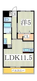 フェアリーガーデン【1階】の間取り