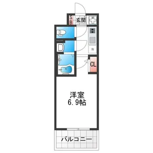 エスリード大阪平野プライム【5階】の間取り