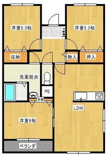 シンセアブリアン【3階】の間取り