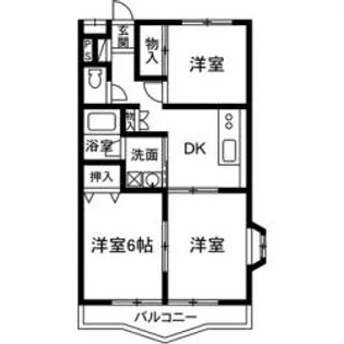 ロイヤルコート【2階】の間取り