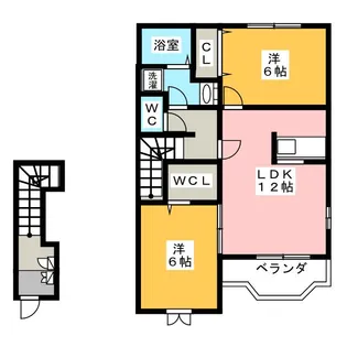 アイリスガーデン A【2階】の間取り