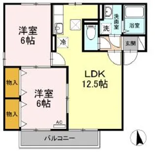 パレアナ【1階】の間取り