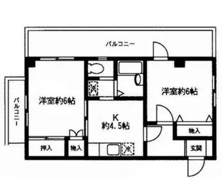 ブルーハイネス落合【3階】の間取り