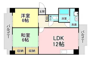 クレベール八千代【7階】の間取り