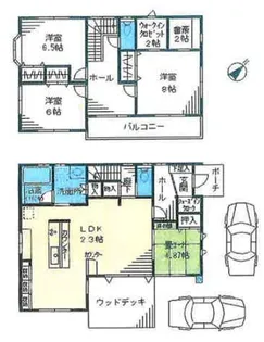 千葉県千葉市稲毛区宮野木町【一戸建】の間取り