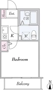 アーベインテラス千住緑町 B棟【2階】の間取り