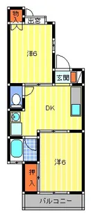サンマリン東城南【1階】の間取り