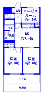 武蔵小杉ハイツ【1階】の間取り
