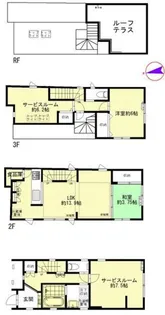 東京都新宿区中里町【一戸建】の間取り