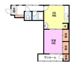 アシスト第7上越マンションII B【3階】の間取り
