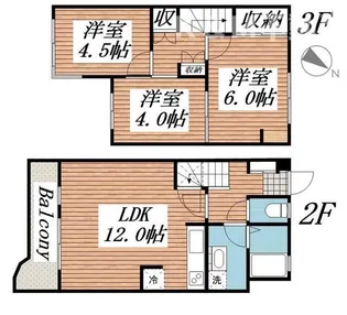 レジデンス柏【2階】の間取り