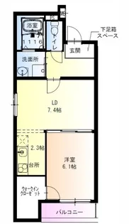 フジパレス浜寺石津西【1階】の間取り