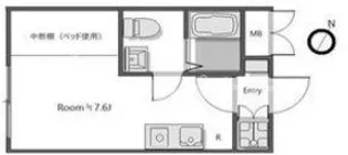 blue palette 赤羽【4階】の間取り