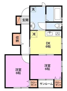 ミピアーチェ A【1階】の間取り