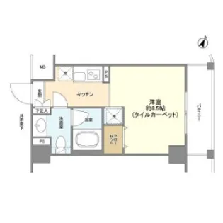 東京都新宿区山吹町【マンション】の間取り