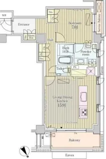 パークアクシスプレミア表参道【2階】の間取り