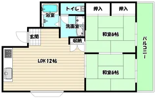 大阪府大阪市淀川区木川東3【マンション】の間取り