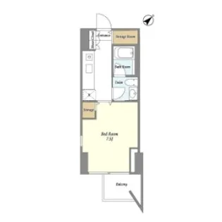 パークフラッツ祐天寺【3階】の間取り