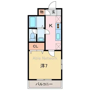 クレセントハイム【1階】の間取り