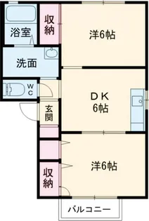 ユースハイム【2階】の間取り