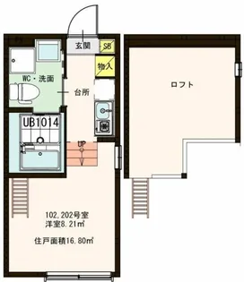 ディア コート梅島【1階】の間取り
