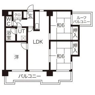 グランドハイリス上社【5階】の間取り