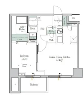 ONE ROOF FLAT TOGOSHI【10階】の間取り